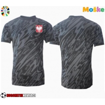 Moške Nogometnih dresov Poljska Vratar Gostujoči EP 2024 Kratki rokavi